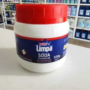Soda Cáustica Escama 99% 500g - Gota Limpa
