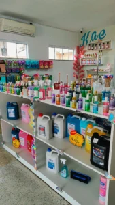 bancada de produtos de limpeza cheiros e cores KAE jaraguá do sul, entrega, frete, preço baixo